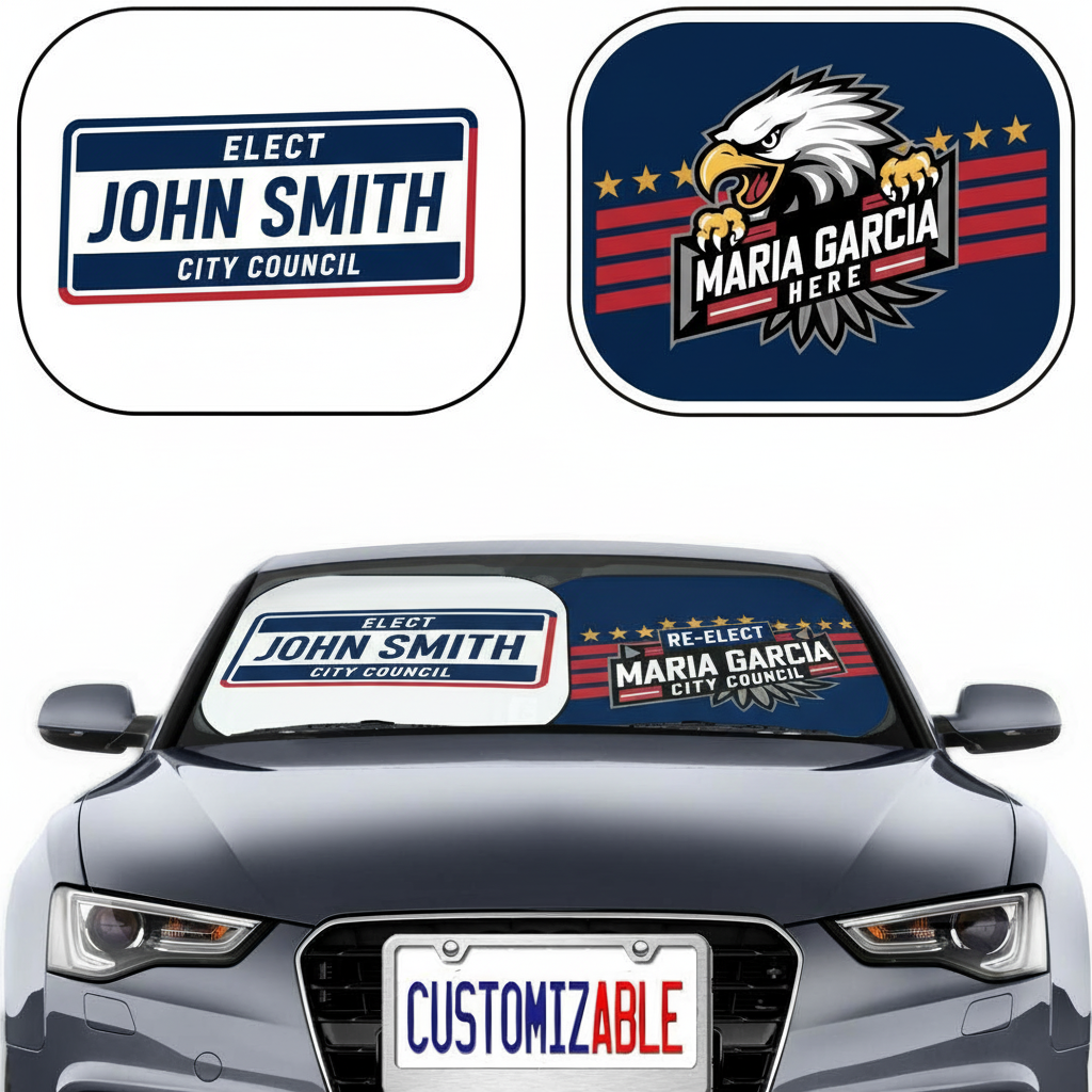 Custom Vehicle Advertising for Local Election Campaign.