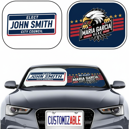 Custom Vehicle Advertising for Local Election Campaign.