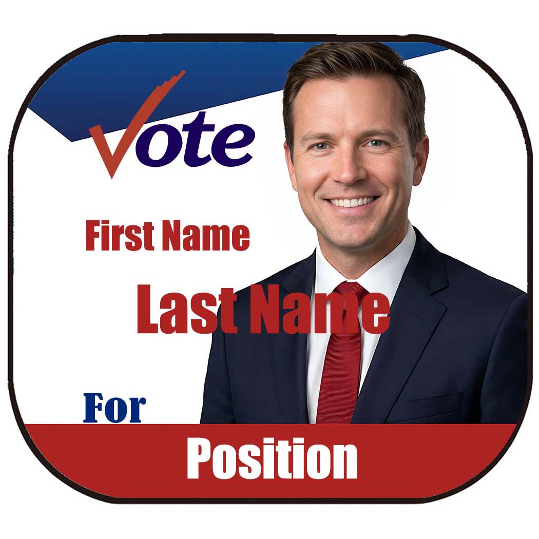 Custom Vehicle Advertising for Local Election Campaign.